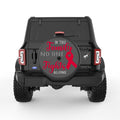 IN THIS FAMILY NO ONE FIGHTS ALONE BLACK CARBON FIBER TIRE COVER