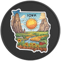 IOWA BLACK CARBON FIBER TIRE COVER