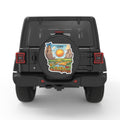 IOWA PEARL  WHITE CARBON FIBER TIRE COVER
