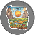IOWA SILVER CARBON FIBER TIRE COVER