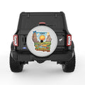 IOWA SILVER CARBON FIBER TIRE COVER