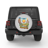 IOWA SILVER CARBON FIBER TIRE COVER FOR MOKE