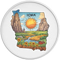 IOWA WHITE TIRE COVER