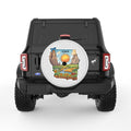 IOWA PEARL  WHITE CARBON FIBER TIRE COVER