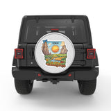 IOWA WHITE CARBON FIBER TIRE COVER FOR MOKE