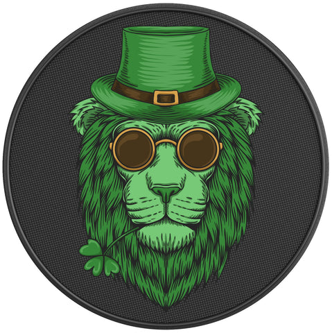 IRISH LION BLACK CARBON FIBER TIRE COVER