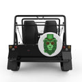 IRISH LION WHITE CARBON FIBER TIRE COVER FOR MOKE