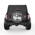 ITS A WITCH THING BLACK CARBON FIBER TIRE COVER