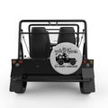 ITS A WITCH THING SILVER CARBON FIBER TIRE COVER FOR MOKE