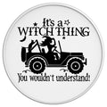 ITS A WITCH THING WHITE TIRE COVER