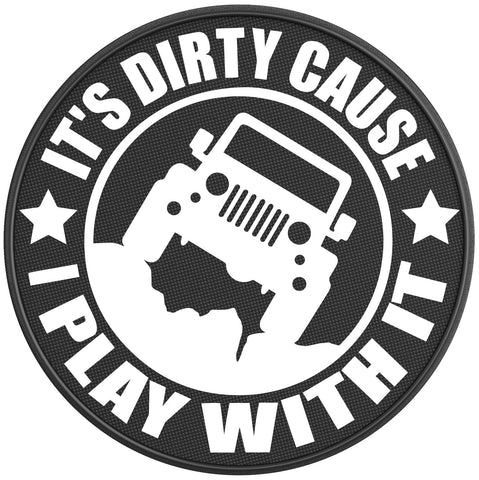 ITS DIRTY CAUSE I PLAY WITH IT PEARL  WHITE CARBON FIBER TIRE COVER