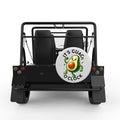 ITS GUAC OCLOCK WHITE CARBON FIBER TIRE COVER FOR MOKE