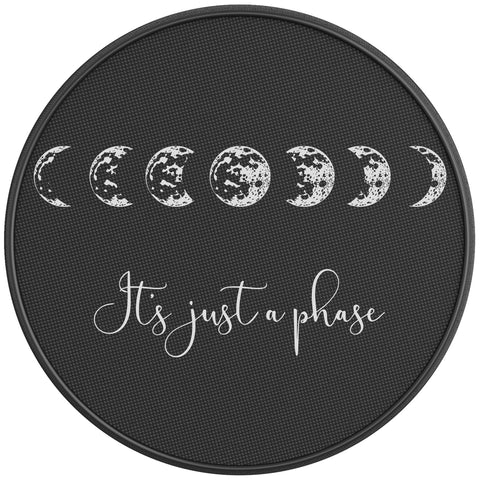 ITS JUST A PHASE PEARL  WHITE CARBON FIBER TIRE COVER