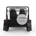 ITS JUST A PHASE SILVER CARBON FIBER TIRE COVER FOR MOKE