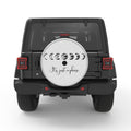 ITS JUST A PHASE SILVER CARBON FIBER TIRE COVER