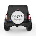 ITS JUST A PHASE PEARL  WHITE CARBON FIBER TIRE COVER