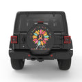 ITS OKAY NOT TO BE OKAY PEARL  WHITE CARBON FIBER TIRE COVER