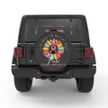 ITS OKAY NOT TO BE OKAY BLACK CARBON FIBER TIRE COVER