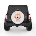 ITS OKAY NOT TO BE OKAY PEARL  WHITE CARBON FIBER TIRE COVER