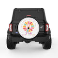 ITS OKAY NOT TO BE OKAY WHITE TIRE COVER