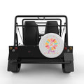 IT IS OKAY NOT TO BE OKAY WHITE CARBON FIBER TIRE COVER FOR MOKE