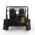 IT WENT THAT WAY FUNNY BIGFOOT BLACK CARBON FIBER TIRE COVER FOR MOKE