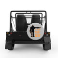 IT WENT THAT WAY FUNNY BIGFOOT SILVER CARBON FIBER TIRE COVER FOR MOKE