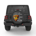 PIZZA BLACK CARBON FIBER TIRE COVER