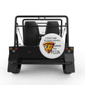 PIZZA WHITE TIRE COVER FOR MOKE