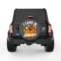 I CAME IN LIKE A BUTTERBALL BLACK CARBON FIBER TIRE COVER