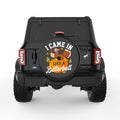 I CAME IN LIKE A BUTTERBALL BLACK TIRE COVER