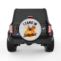 I CAME IN LIKE A BUTTERBALL SILVER CARBON FIBER TIRE COVER