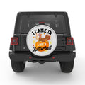 I CAME IN LIKE A BUTTERBALL BLACK TIRE COVER