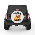I CAME IN LIKE A BUTTERBALL PEARL  WHITE CARBON FIBER TIRE COVER