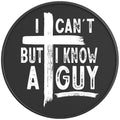 I CANT BUT I KNOW A GUY BLACK CARBON FIBER TIRE COVER