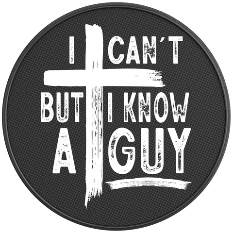 I CANT BUT I KNOW A GUY PEARL  WHITE CARBON FIBER TIRE COVER