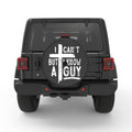 I CANT BUT I KNOW A GUY BLACK CARBON FIBER TIRE COVER