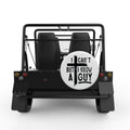 I CANT BUT I KNOW A GUY WHITE TIRE COVER FOR MOKE