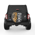 I CAN DO ALL THINGS THROUGH CHRIST BLACK TIRE COVER