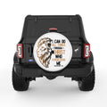 I CAN DO ALL THINGS THROUGH CHRIST WHITE TIRE COVER