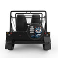 I DONT LIKE MORNING PEOPLE CAT BLACK CARBON FIBER TIRE COVER FOR MOKE