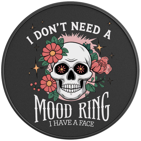 I DONT NEED A MOOD RING PEARL  WHITE CARBON FIBER TIRE COVER