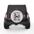 I DONT NEED A MOOD RING SILVER CARBON FIBER TIRE COVER