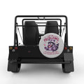 I GOT 99 PROBLEMS FUNNY RACCOON SILVER CARBON FIBER TIRE COVER FOR MOKE