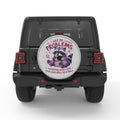I GOT 99 PROBLEMS FUNNY RACCOON WHITE TIRE COVER