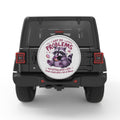 I GOT 99 PROBLEMS FUNNY RACCOON SILVER CARBON FIBER TIRE COVER