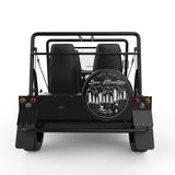 I HATE PEOPLE AND LOVE MOUNTAINS BLACK TIRE COVER FOR MOKE
