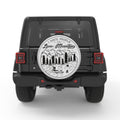 I HATE PEOPLE AND LOVE MOUNTAINS BLACK TIRE COVER