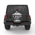 I HATE PEOPLE PEARL  WHITE CARBON FIBER TIRE COVER
