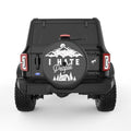 I HATE PEOPLE BLACK CARBON FIBER TIRE COVER